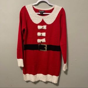Santa’s helper sweater dress